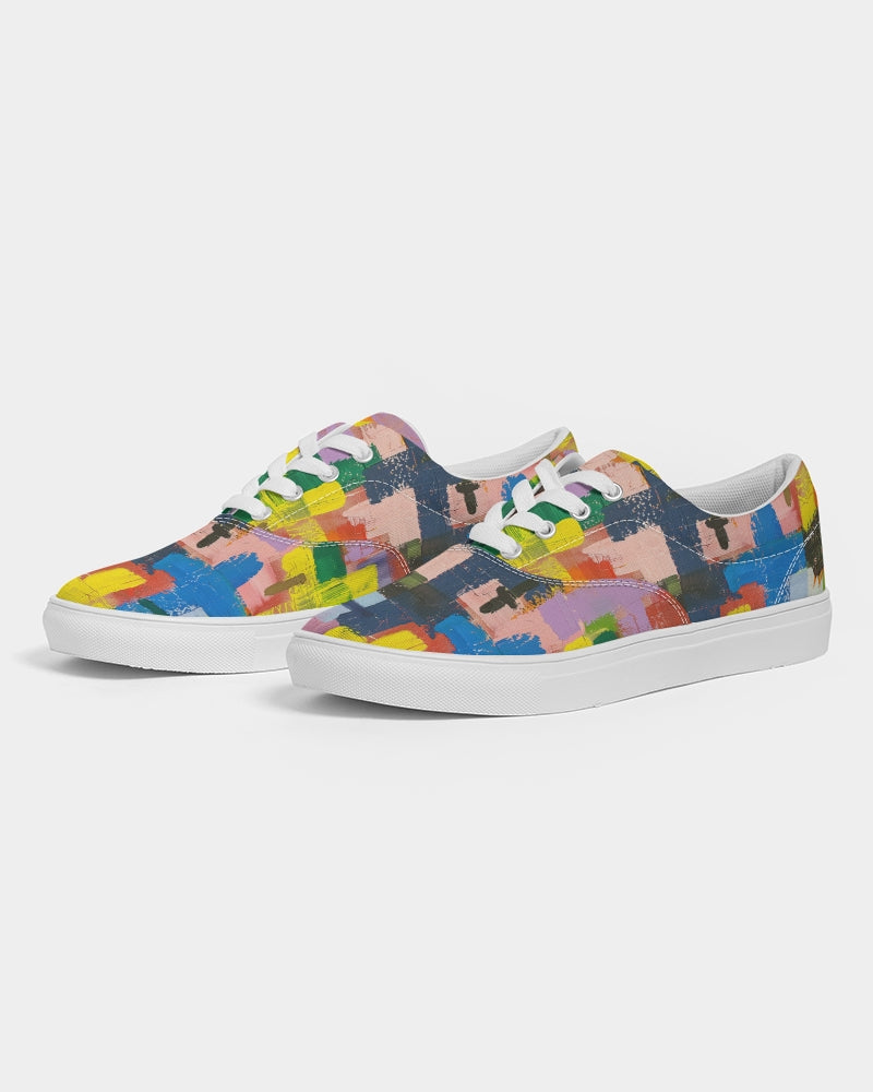 Painted Cross: Men's Canvas Lace Up Sneaker