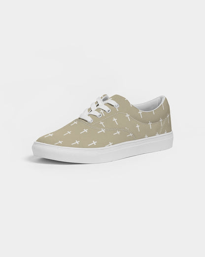 Mini Cross: Women's Tan Canvas Lace Up Sneaker