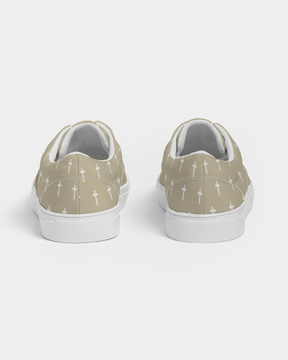 Mini Cross: Women's Tan Canvas Lace Up Sneaker