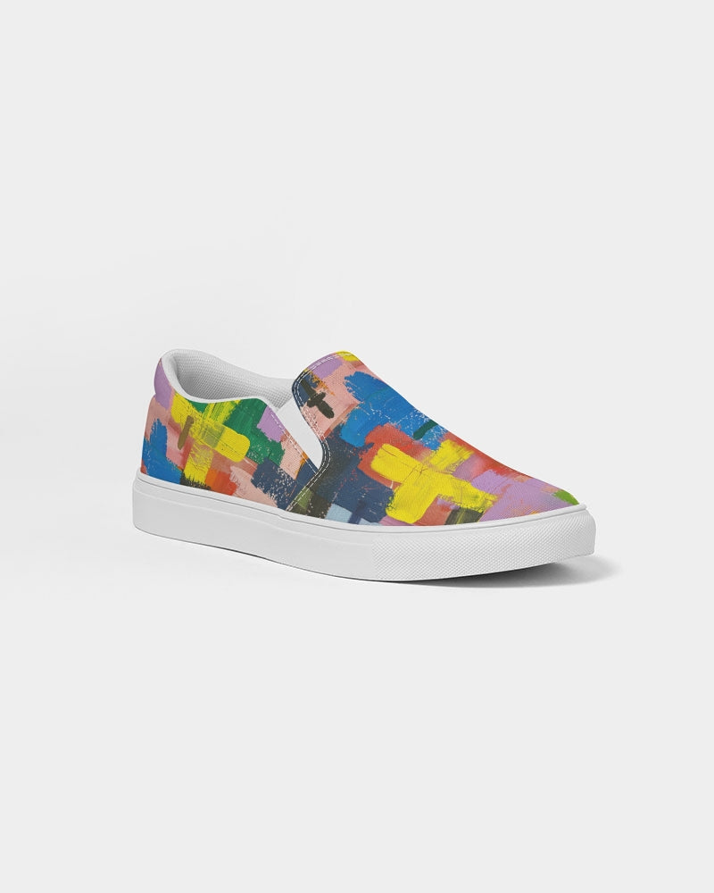 Painted Cross: Men's Canvas Slip On Shoe