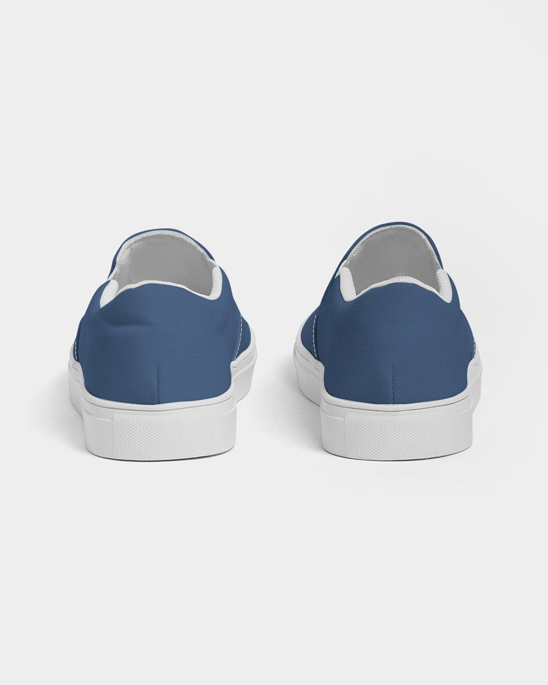 Simple Cross: Women's Navy Canvas Slip On Shoe