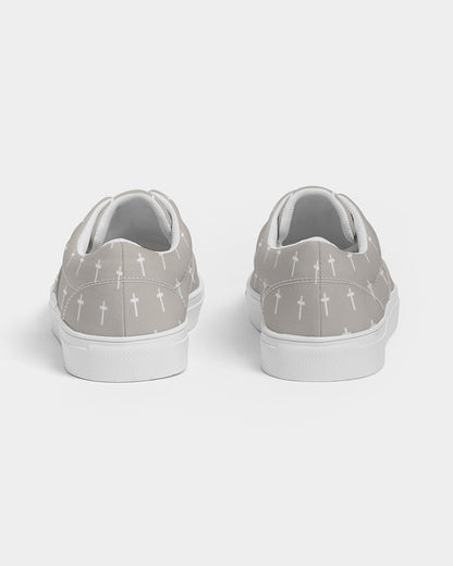 Mini Cross: Women's Taupe Canvas Lace Up Sneaker