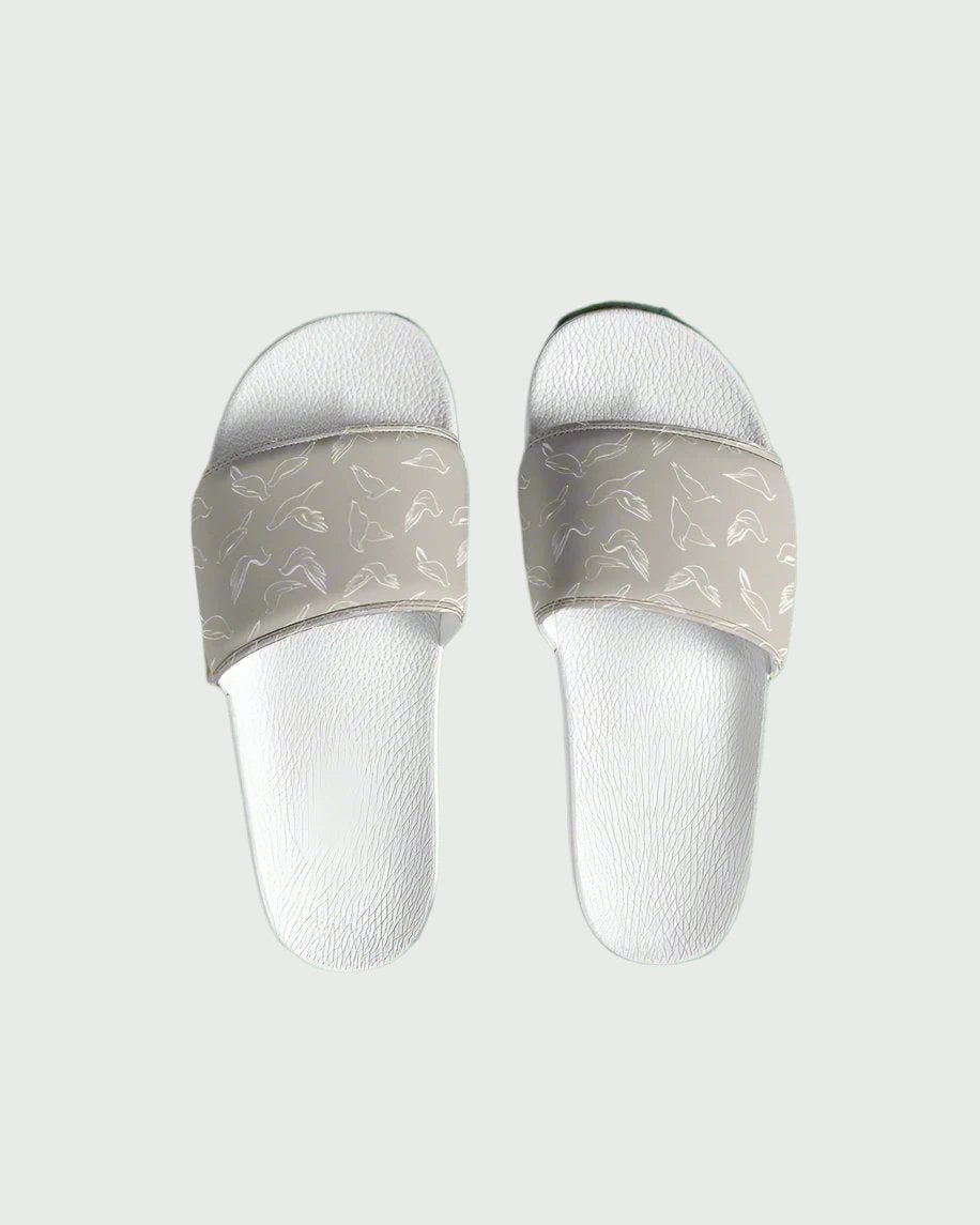 Doves: Women's Taupe Slide Sandal