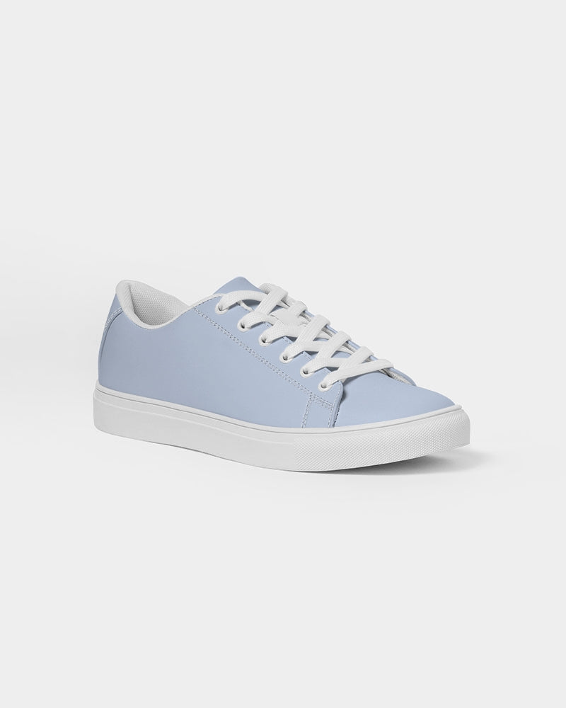 Simple Cross: Men's Light Blue Vegan Leather Sneaker