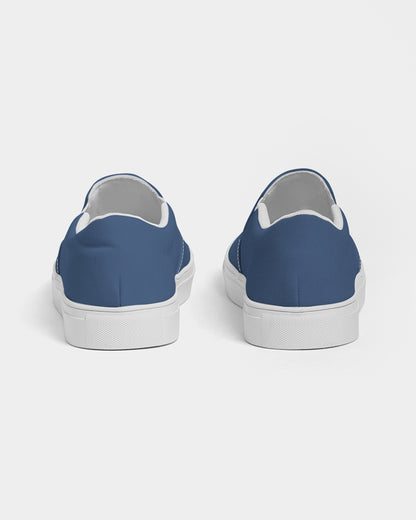 Simple Cross: Men's Navy Canvas Slip On Shoe