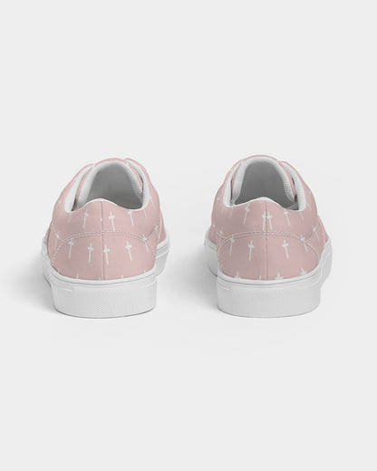 Mini Cross: Men's Pink Canvas Lace Up Sneaker