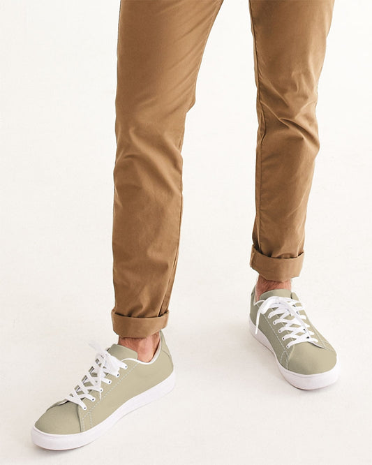 Simple Cross: Men's Tan Vegan Leather Sneaker