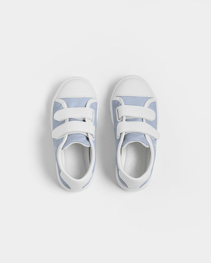 Simple Cross: Kids Light Blue Velcro Sneaker