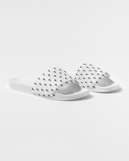 Mini Cross: Women's White Slide Sandal