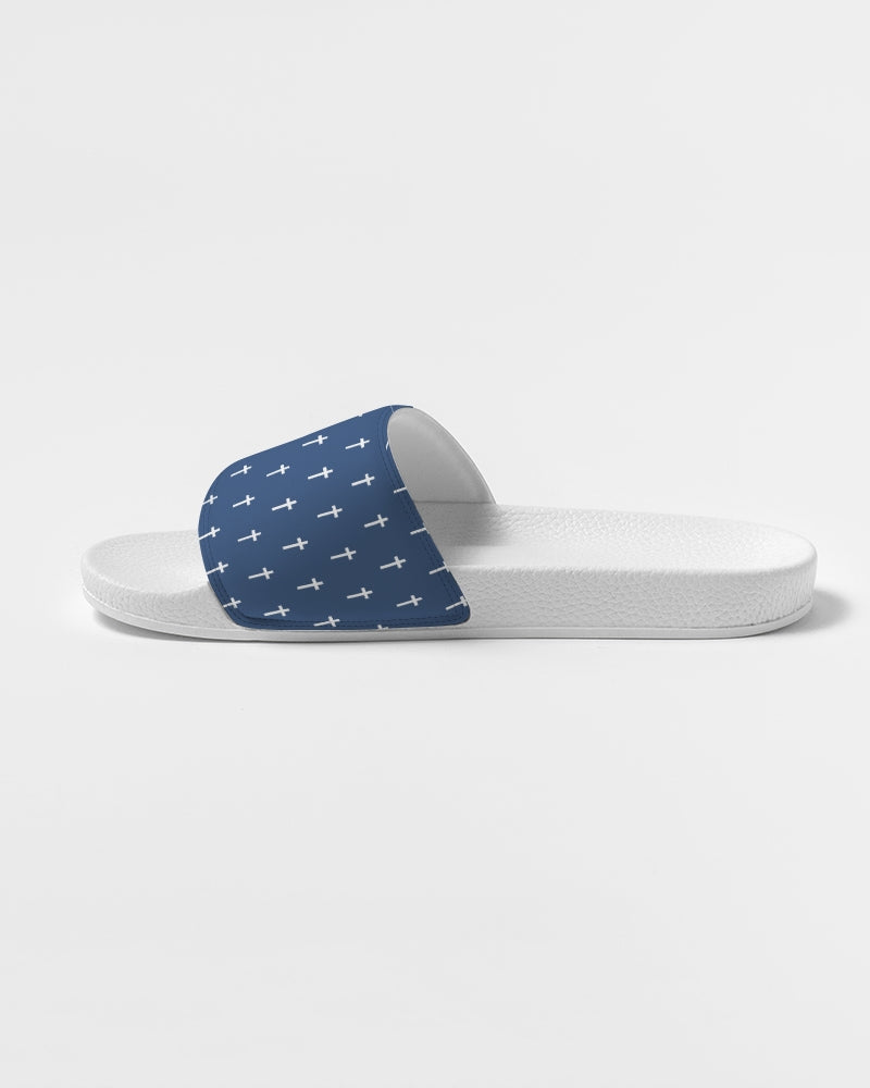 Mini Cross: Women's Navy Slide Sandal