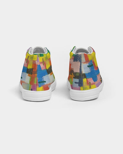 Painted Cross: Kids Canvas Hightop Shoe