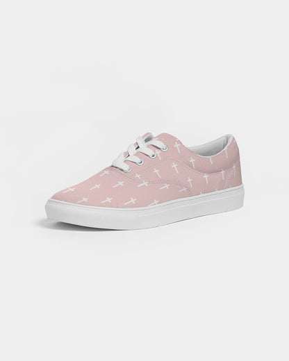 Mini Cross: Men's Pink Canvas Lace Up Sneaker