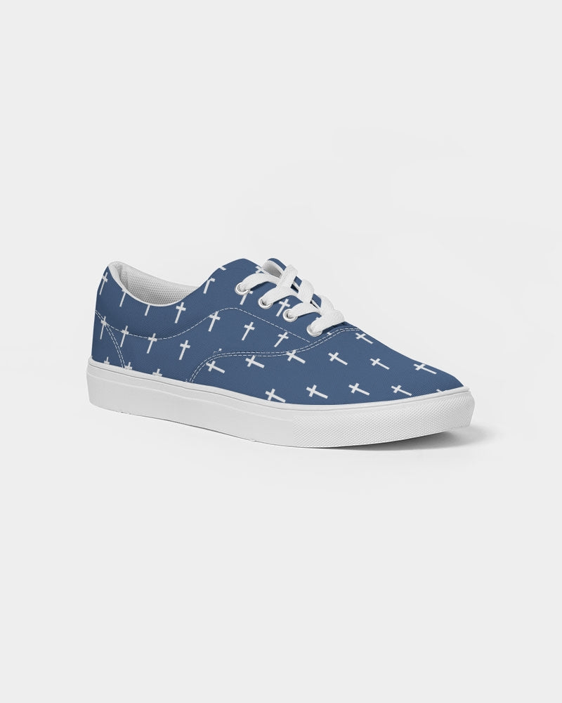 Mini Cross: Men's Navy Canvas Lace Up Sneaker