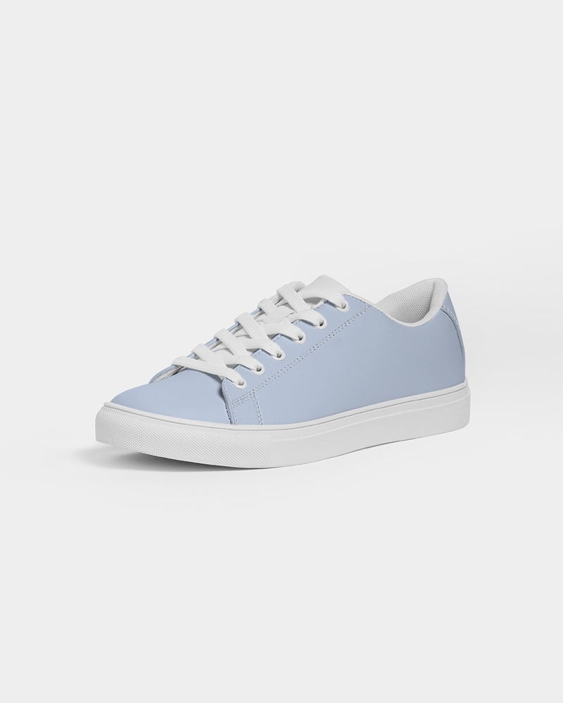 Simple Cross: Men's Light Blue Vegan Leather Sneaker