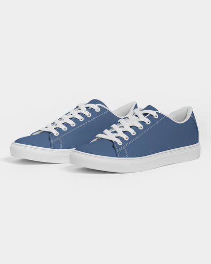 Simple Cross: Men's Navy Vegan Leather Sneaker