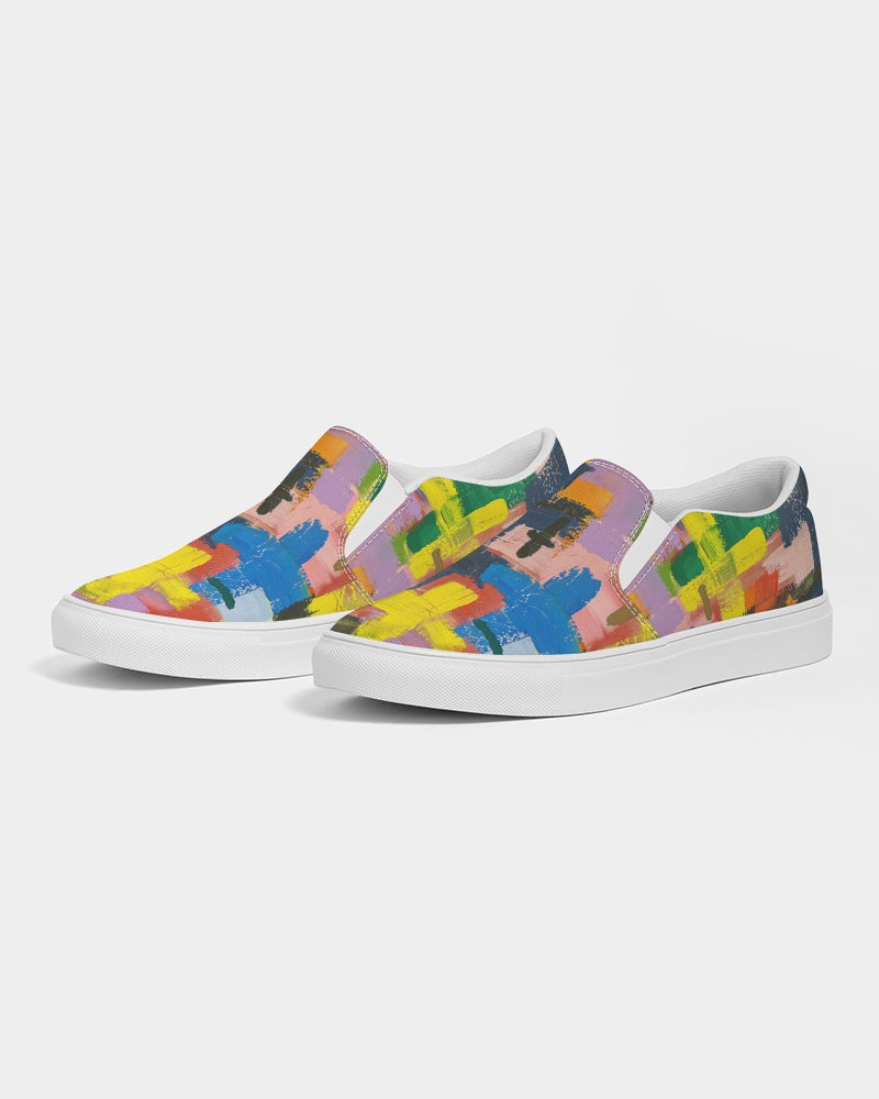 Painted Cross: Women's Canvas Slip On Shoe