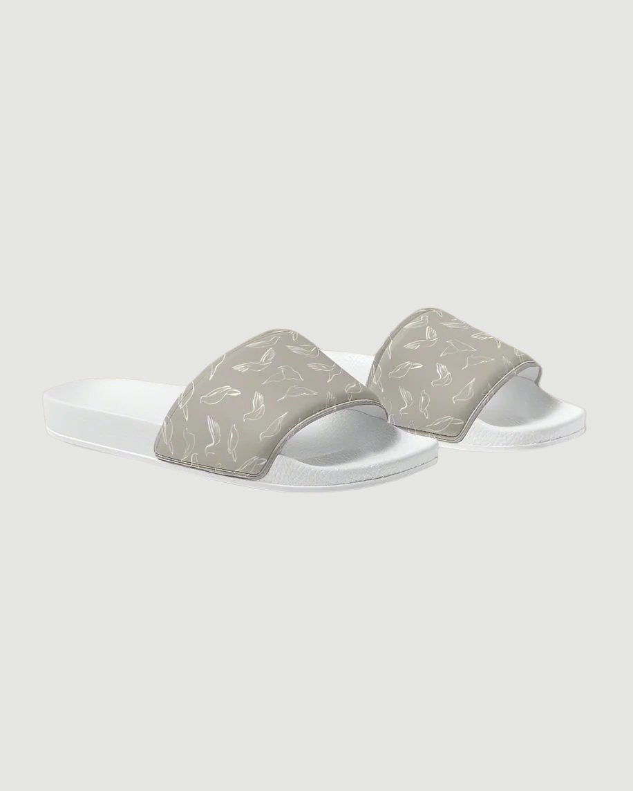 Doves: Men's Taupe Slide Sandal