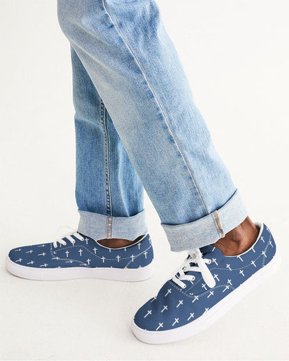 Mini Cross: Men's Navy Canvas Lace Up Sneaker