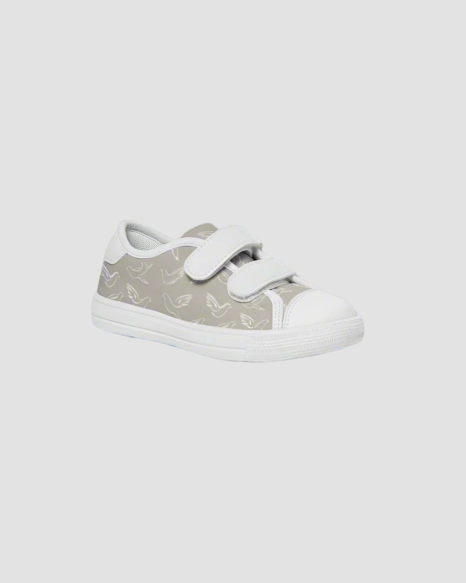 Doves: Kids Taupe Velcro Sneaker