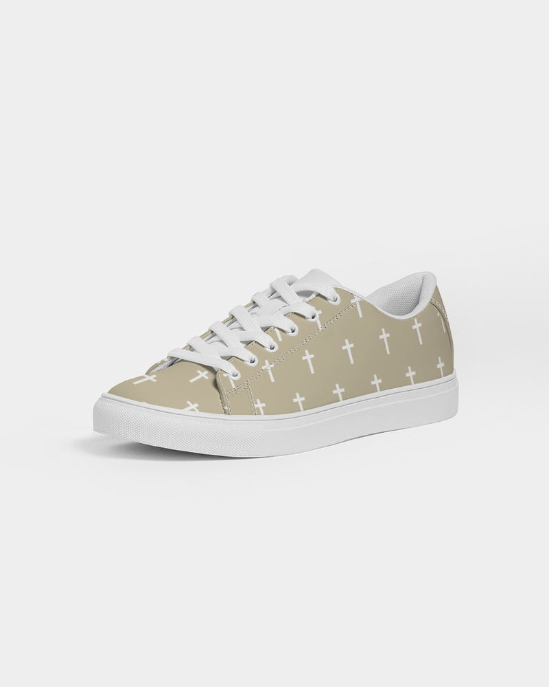 Mini Cross: Men's Tan Vegan Leather Sneaker