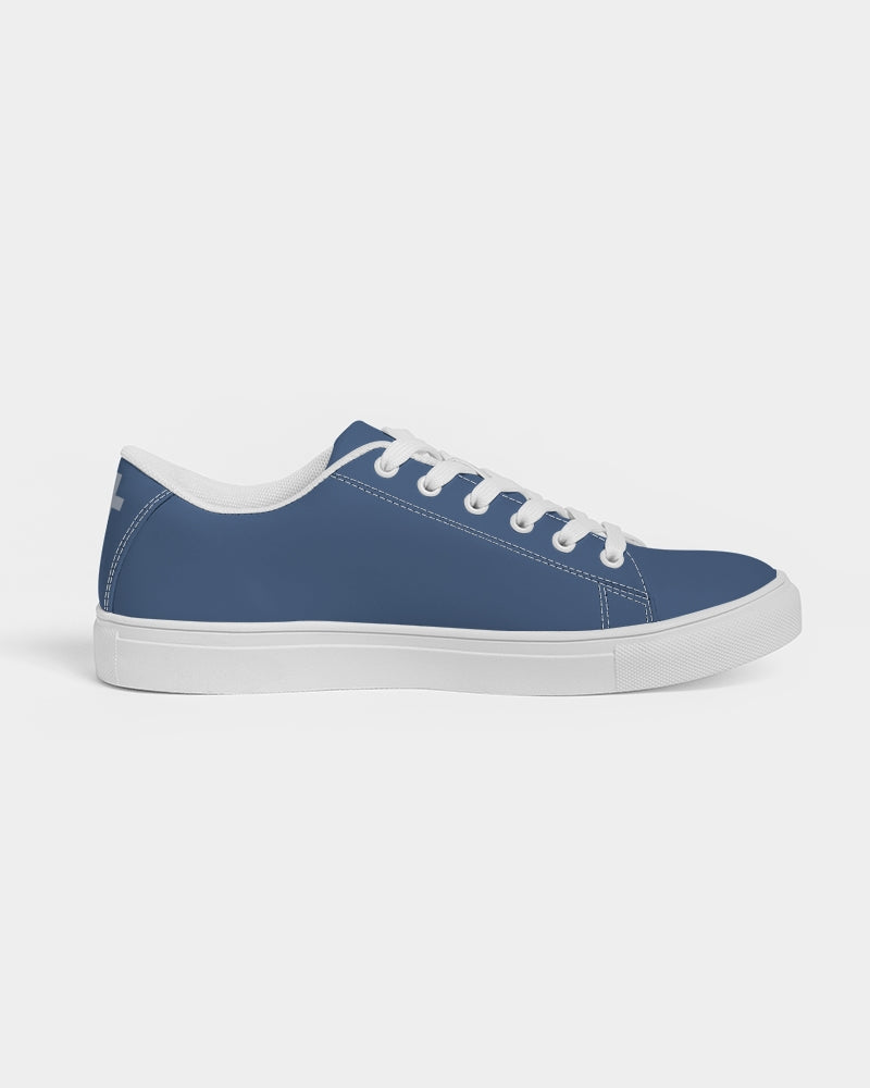Simple Cross: Men's Navy Vegan Leather Sneaker