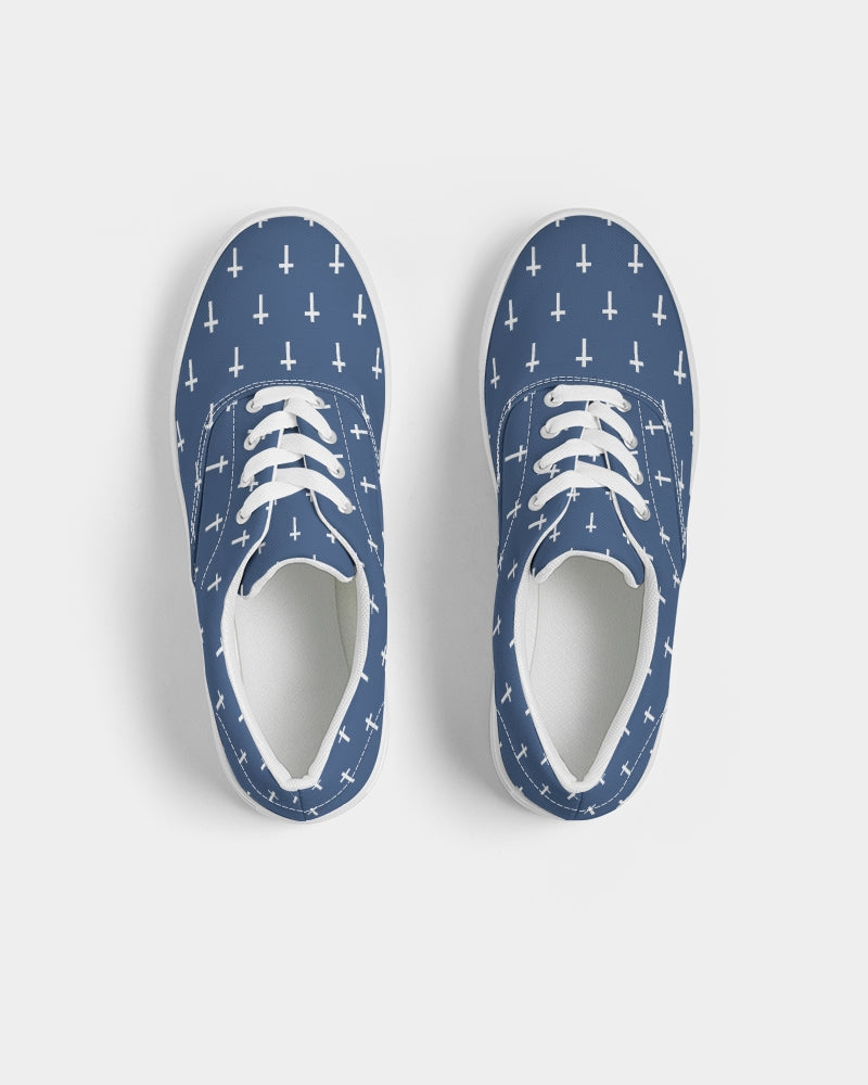 Mini Cross: Men's Navy Canvas Lace Up Sneaker