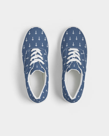 Mini Cross: Men's Navy Canvas Lace Up Sneaker