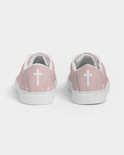 Mini Cross: Men's Pink Vegan Leather Sneaker