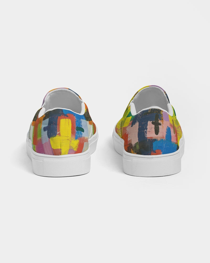 Painted Cross: Men's Canvas Slip On Shoe