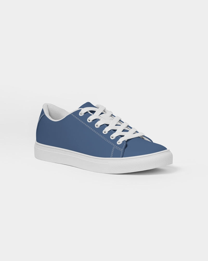 Simple Cross: Men's Navy Vegan Leather Sneaker