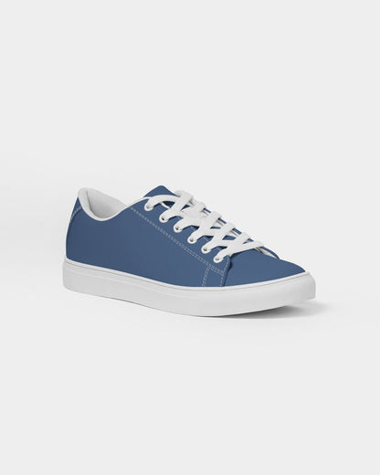 Simple Cross: Men's Navy Vegan Leather Sneaker