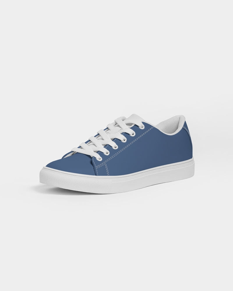 Simple Cross: Men's Navy Vegan Leather Sneaker