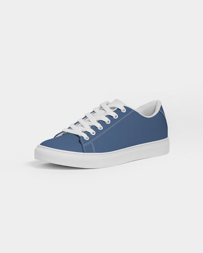 Simple Cross: Men's Navy Vegan Leather Sneaker