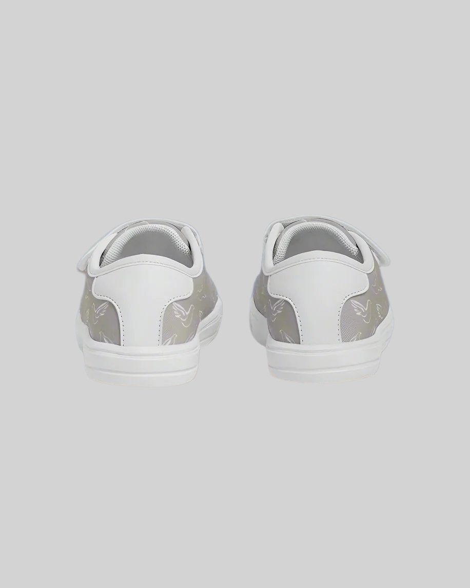 Doves: Kids Taupe Velcro Sneaker