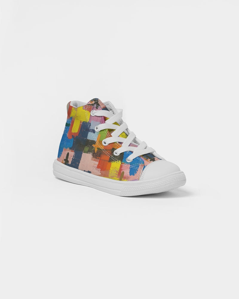 Painted Cross: Kids Canvas Hightop Shoe