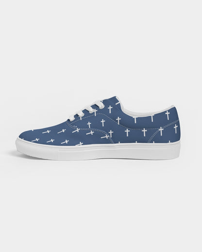 Mini Cross: Men's Navy Canvas Lace Up Sneaker