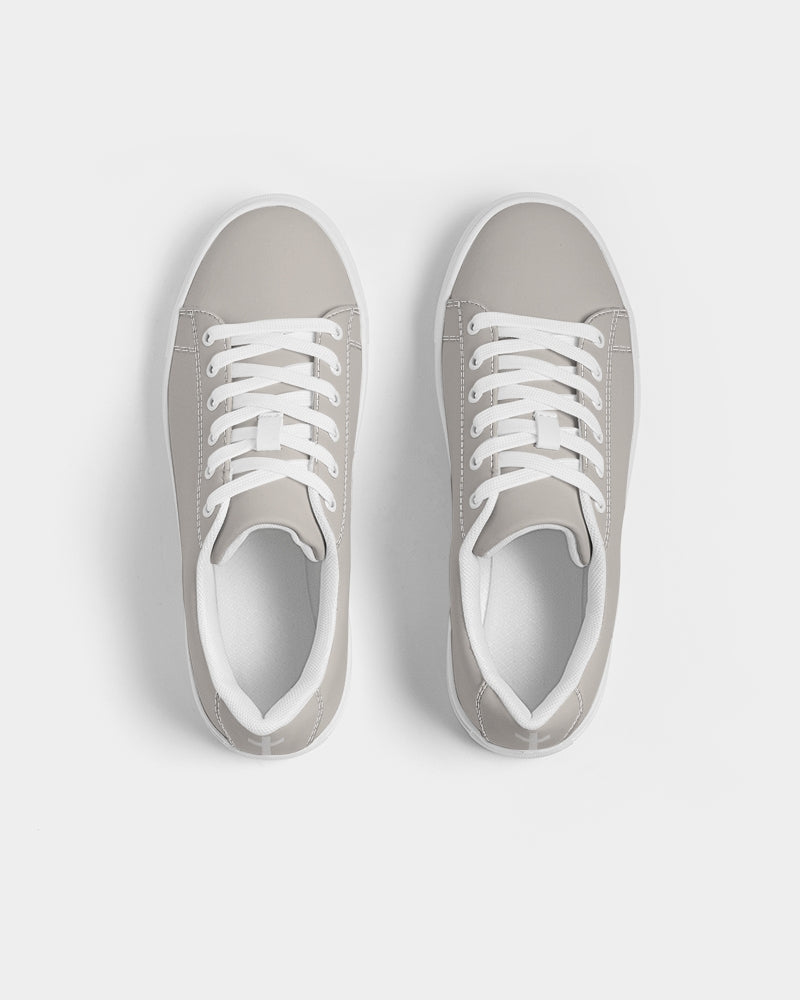 Simple Cross: Women's Taupe Vegan Leather Sneaker