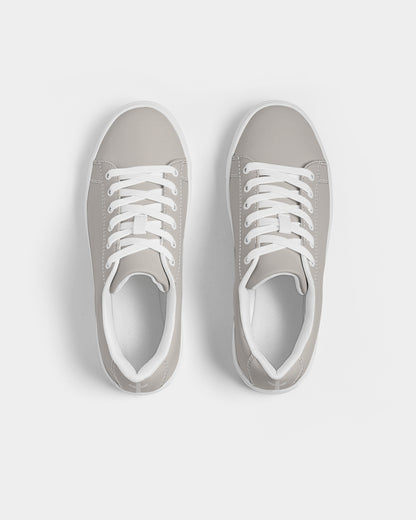 Simple Cross: Women's Taupe Vegan Leather Sneaker