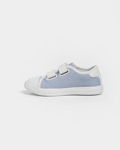 Simple Cross: Kids Light Blue Velcro Sneaker