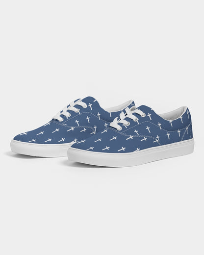 Mini Cross: Men's Navy Canvas Lace Up Sneaker