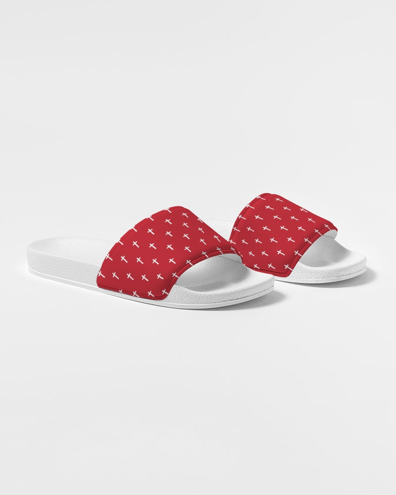 Mini Cross: Women's Red Slide Sandal