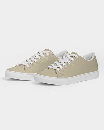 Simple Cross: Women's Tan Vegan Leather Sneaker