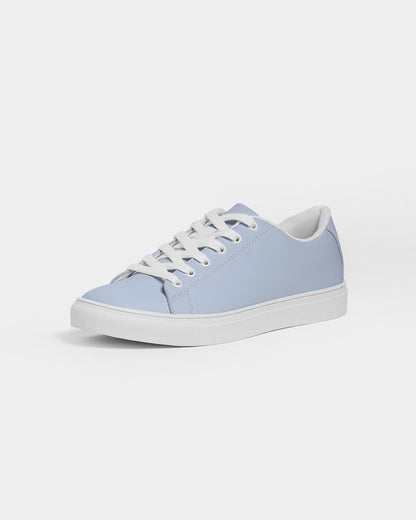 Simple Cross: Women's Light Blue Vegan Leather Sneaker