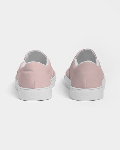 Simple Cross: Women's Pink Canvas Slip On Shoe