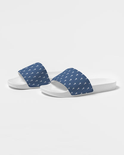 Mini Cross: Women's Navy Slide Sandal