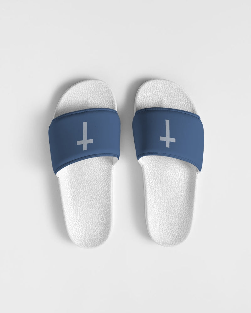 Simple Cross: Men's Navy Slide Sandal