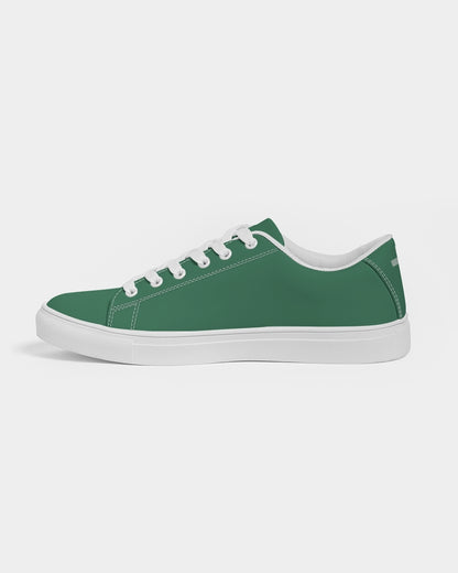 Simple Cross: Men's Green Vegan Leather Sneaker
